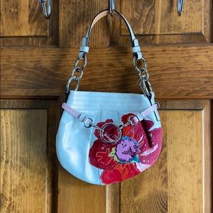Floral Coach Handbag